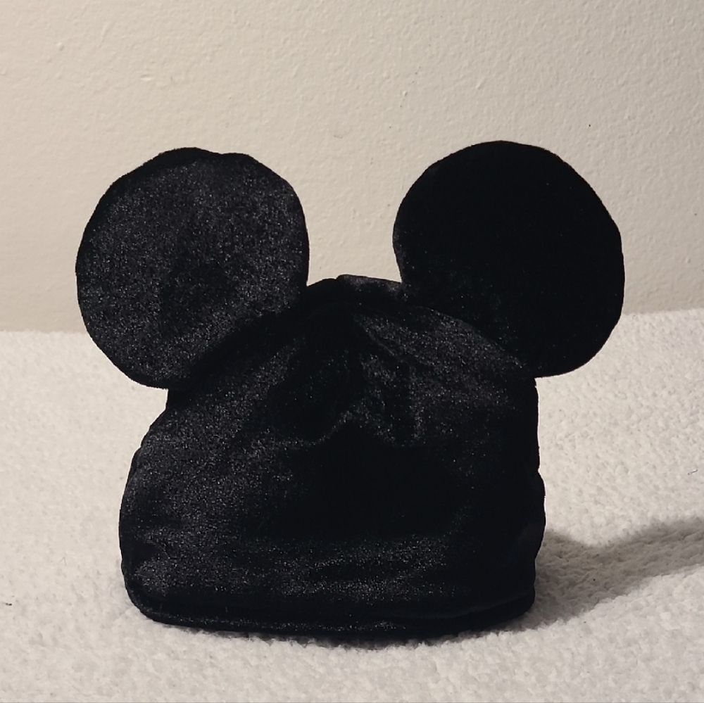 Black Mickey Mouse Ears Hat Plush Costume Cosplay One Size